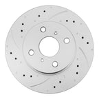 Front Drilled Rotors & Ceramic Brake Pads for Toyota Corolla, Chevy Prizm (1998–2002)
