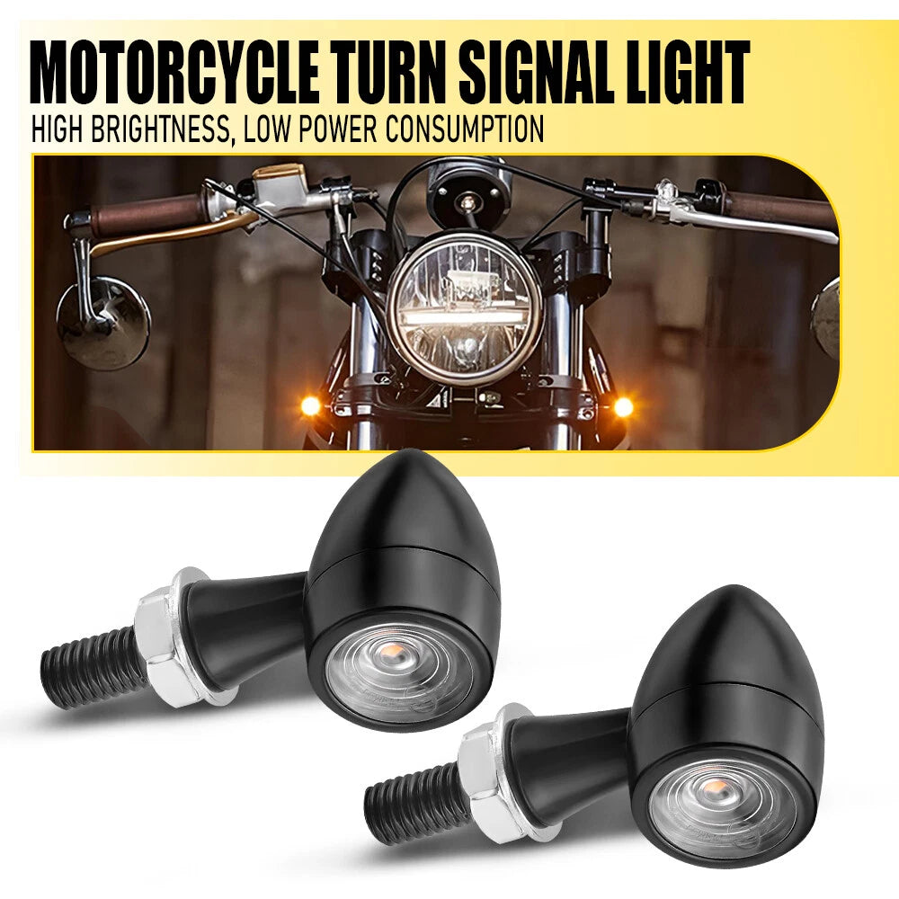 LED Bullet Mini Turn Signal Light for Bobber Cafe Racer (2010–2023)