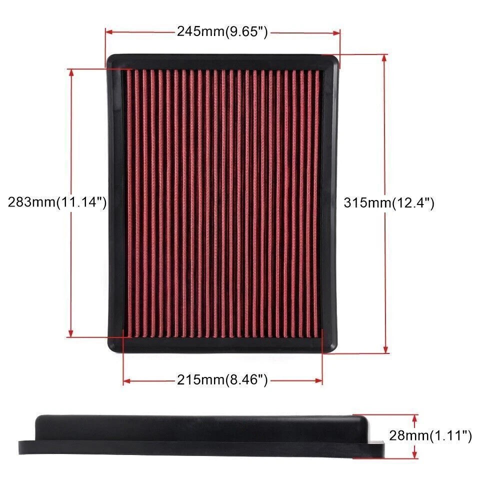 Drop In Engine Air Filter for Silverado Sierra 1500 5.3L (1999–2018) 33-2129