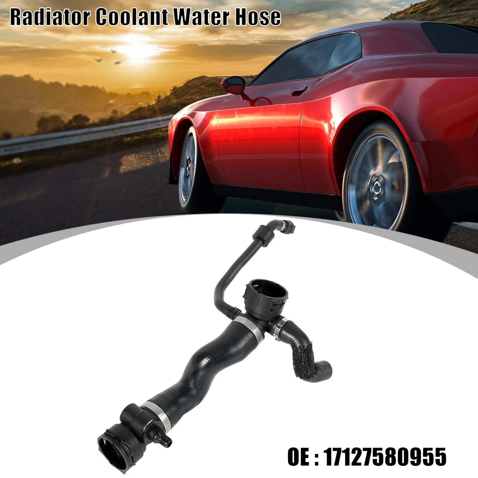 Radiator Coolant Water Hose 17127580955 for BMW 740i (2010–2012)