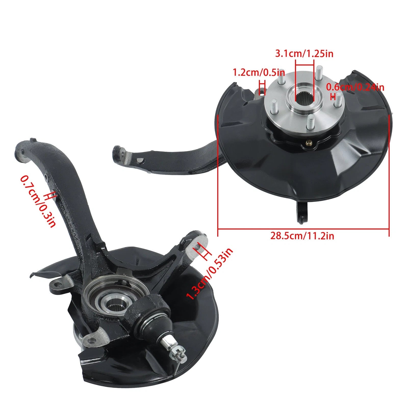 Front Right Wheel Bearing and Hub Assembly for Acura TSX (2009â2014)
