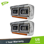 LED Projector Headlights for Kenworth W900 & Western Star 4800 (1981–2019)