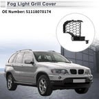 1 Pc Front Right Fog Light Grill Black for BMW X5 (2019-2022)