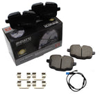 Set of 4 Akebono Euro Ultra Premium Rear Ceramic Brake Pads for BMW X5 X6 (2007–2019)