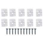 Set of 20 Clear Mirror Mounting Clips for Universal Use