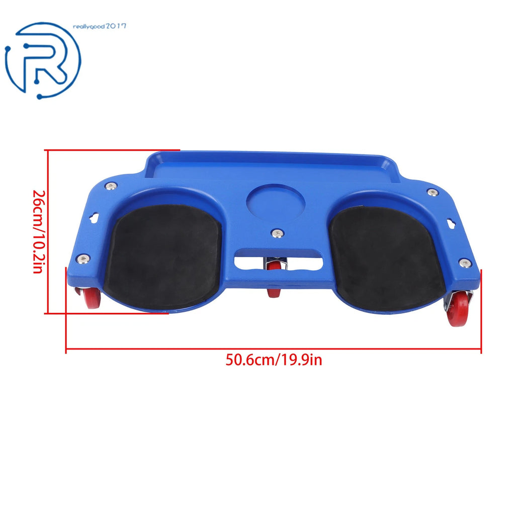 Rolling Knee Creeper Pad with Tool Tray for Automotive Use