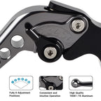 Short Blue Brake Clutch Levers for Yamaha WR125X WR125R (2009–2014)