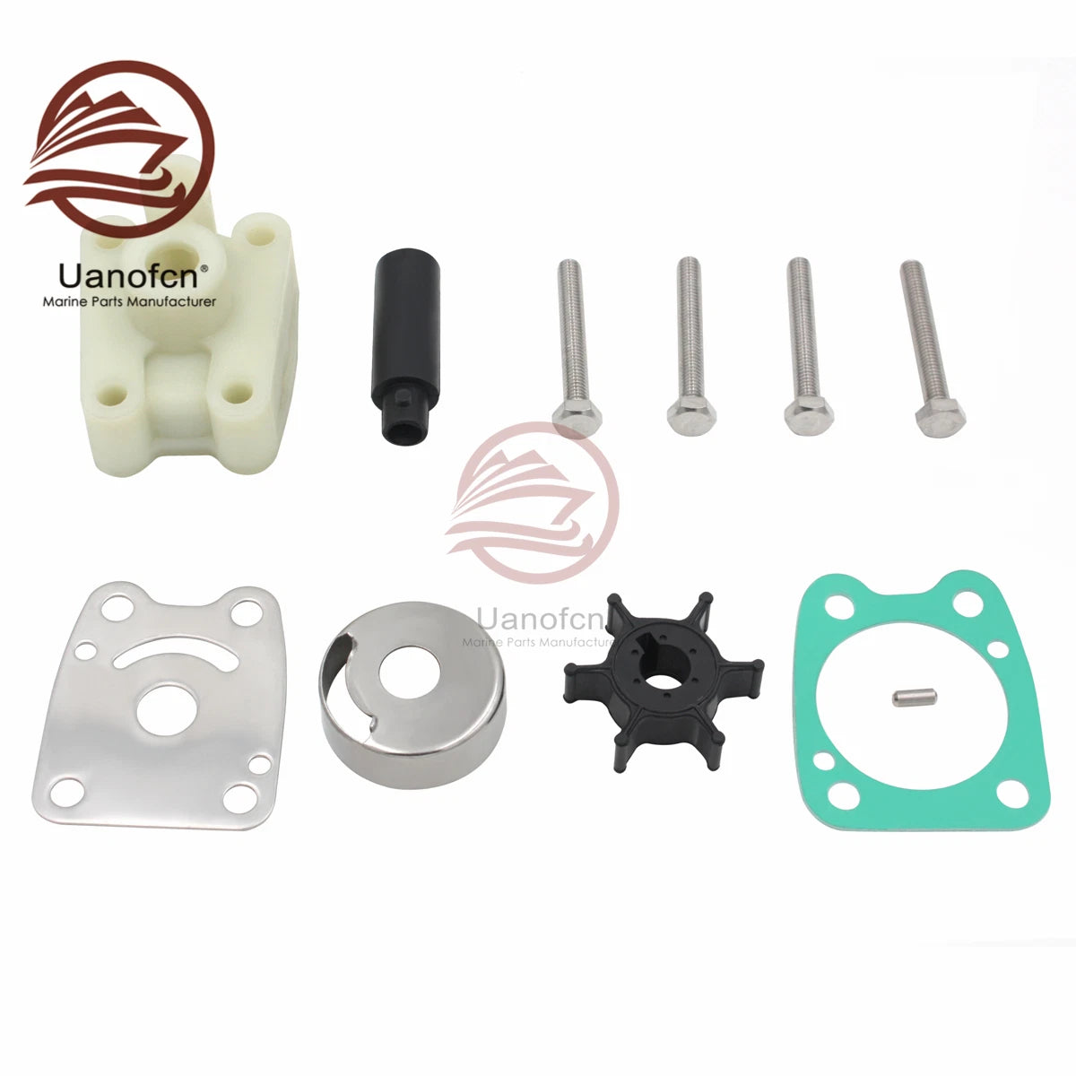 Outboard Water Pump Impeller Repair Kit for Yamaha 6E0-W0078-A2-00 (4HP 5HP)