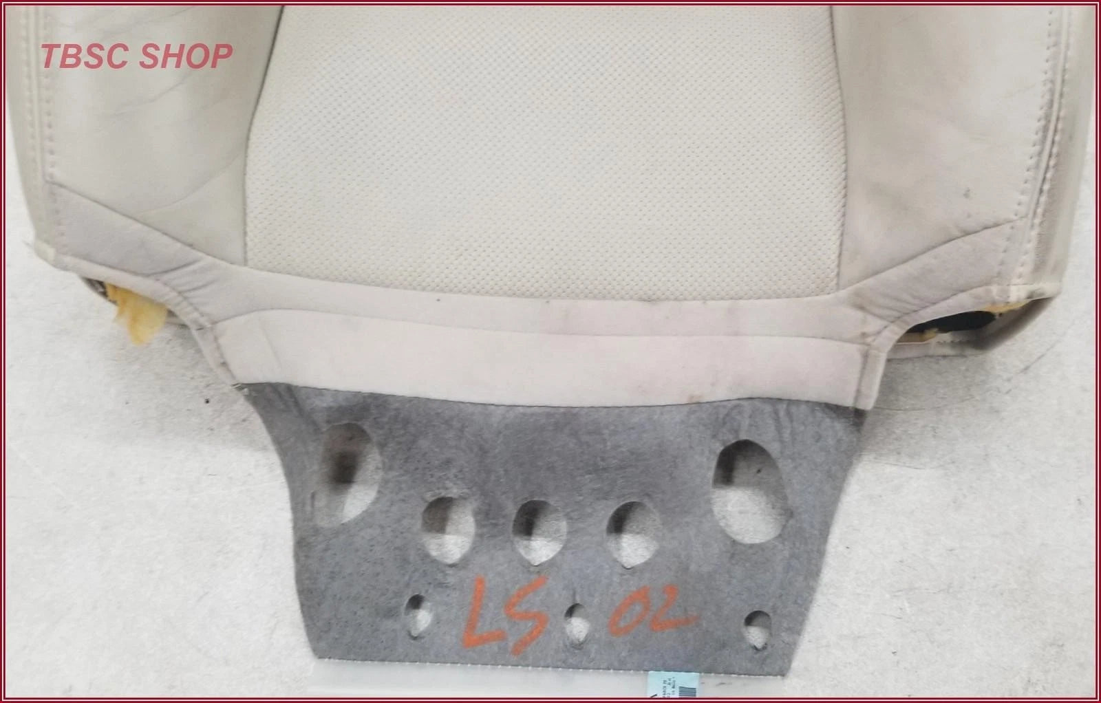 Seat Back Skin with Cushion for Lincoln LS (2000–2002) LH RH Tan Code 5G