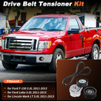 Serpentine Belt Drive Tensioner Kit for Ford F150 Lobo (2004–2008) 90K-39298, 900466A, 6PK1627