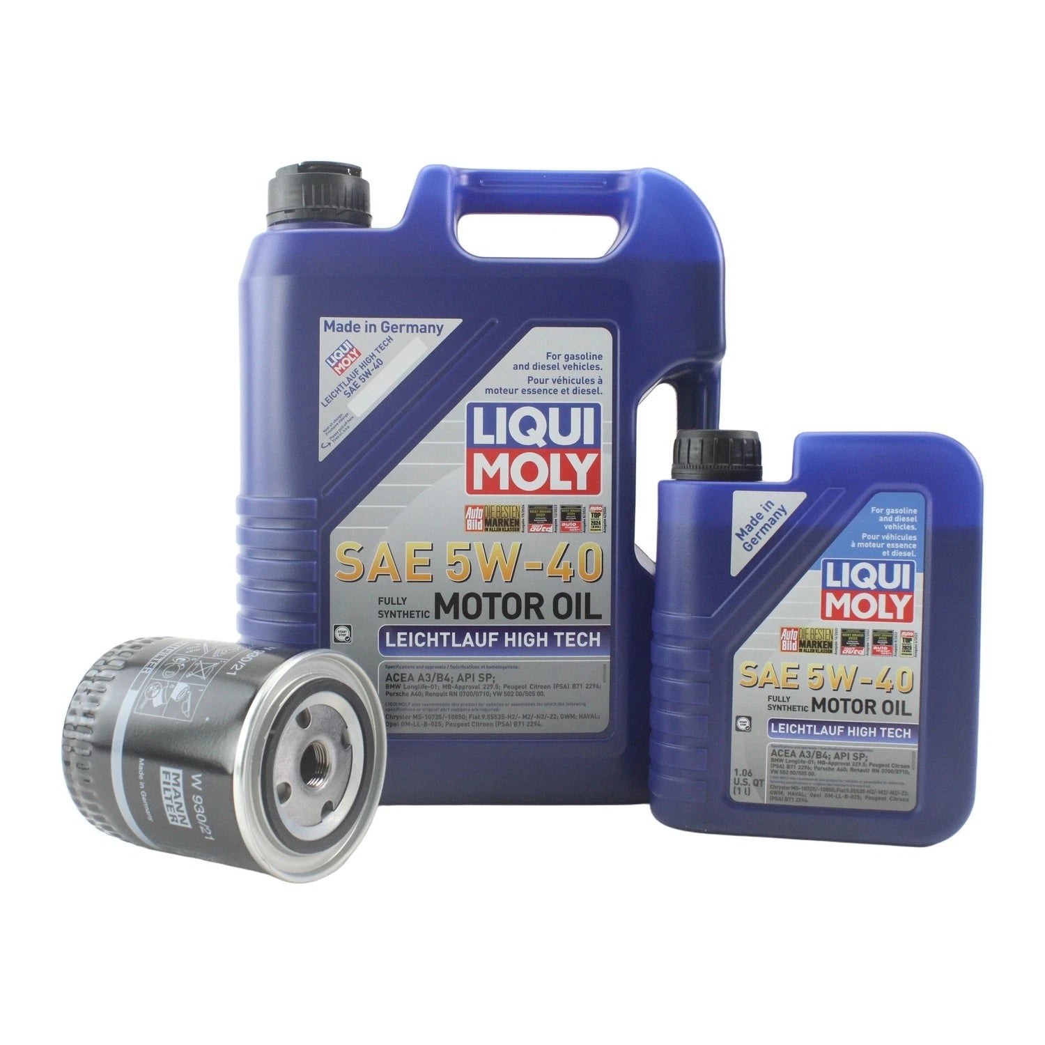 Oil Change Kit for Audi 2.7/2.8L (2000–2006) - 6L Liqui Moly 5W-40
