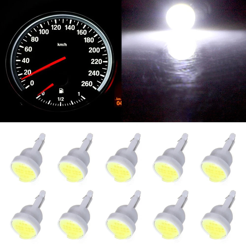 10x T10 194 168 2825 COB LED Bulbs for Instrument Dashboard (Universal)