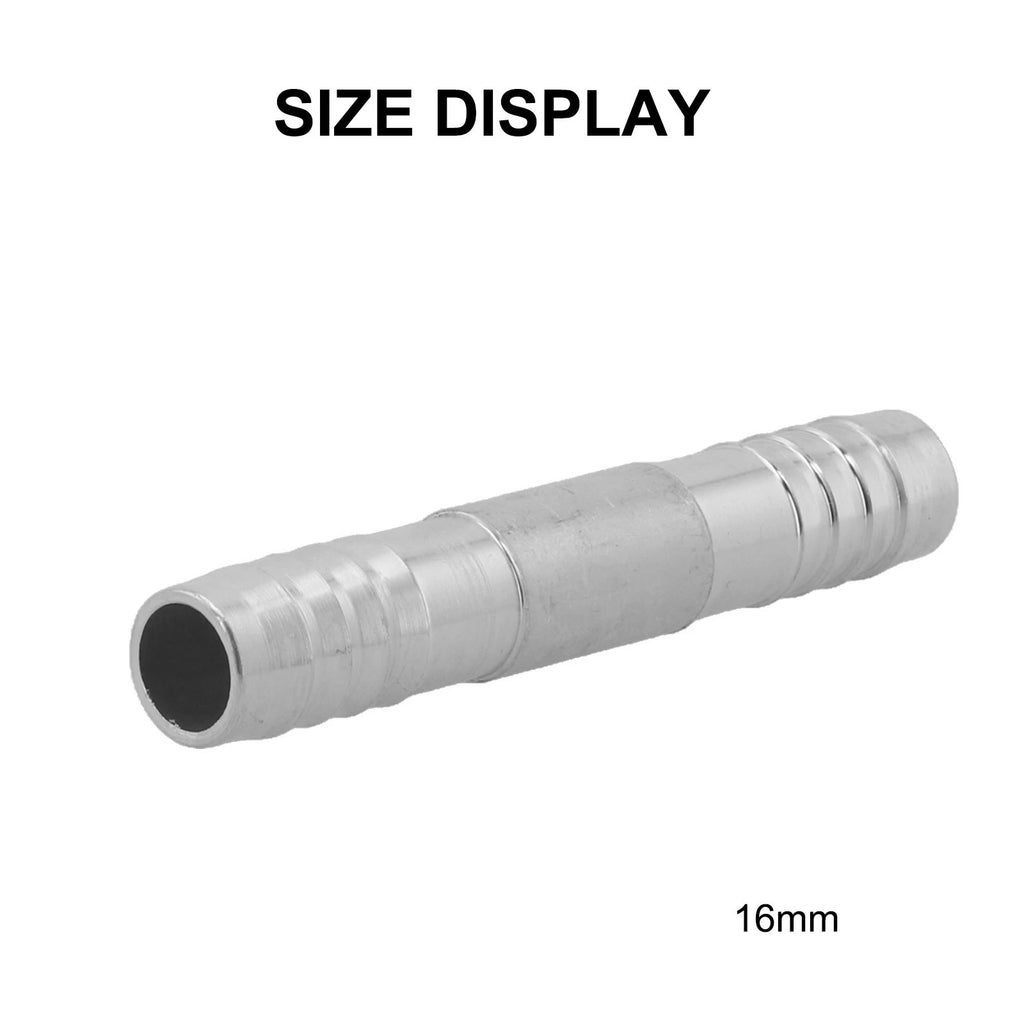 16mm Aluminum A/C Hose Barb Straight Splice Fitting for Multiple Models