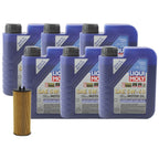 6L Liqui Moly Leichtlauf High Tech 5W40 Engine Oil Change Kit for C117 X156