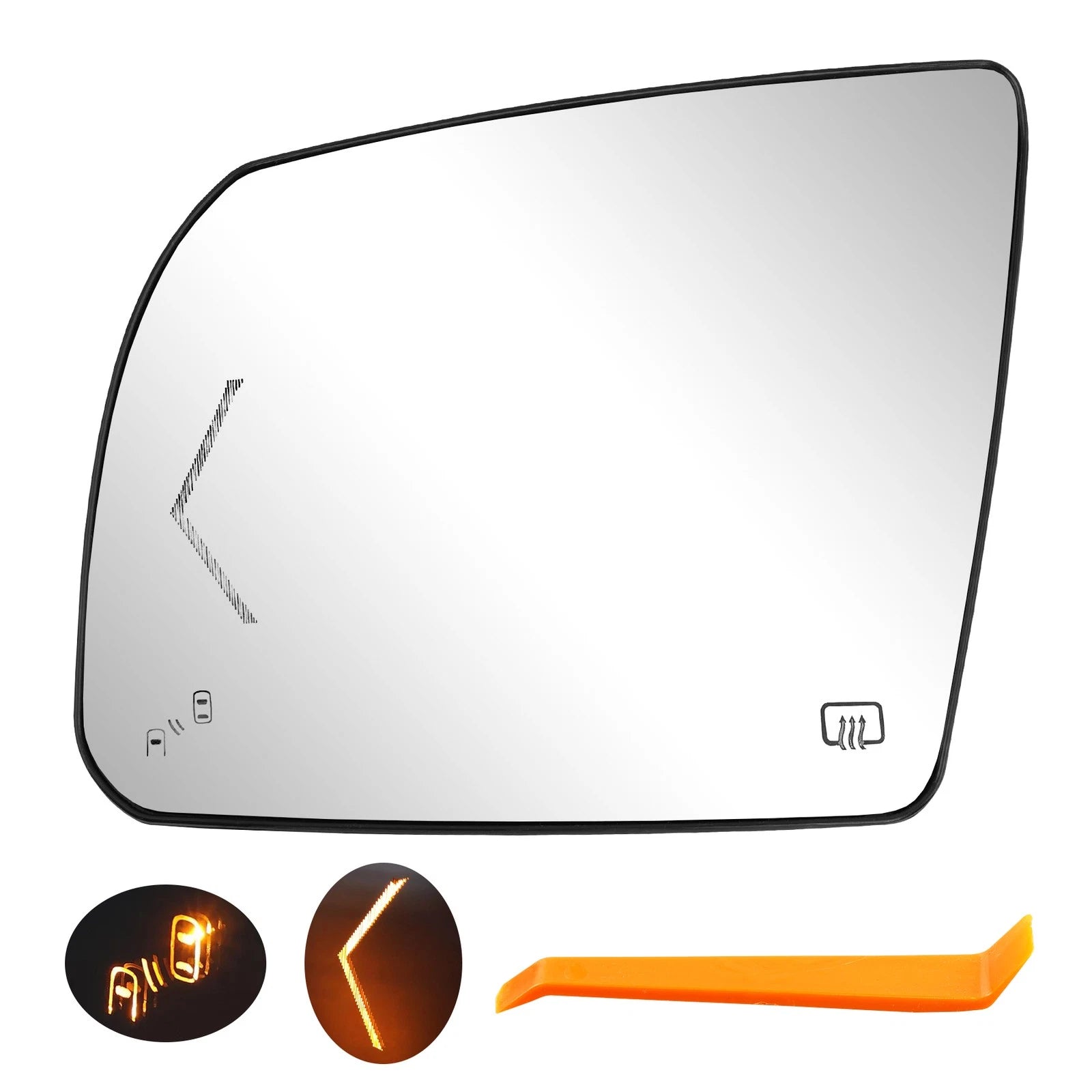 Heated Mirror Glass Set w/ BSM Signal Kit for Toyota Tundra (2007–2020)