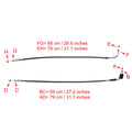 Throttle Cable Wire for Suzuki GSXR1000 (2009–2016) Black