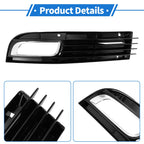 1pc Fog Light Grill for Audi A8 D3 (2008–2010) No. 4E0807681AN ABS
