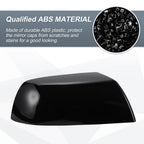 Set of 2 Rearview Mirror Cover Caps Gloss Black for Toyota Tundra Sequoia (2007–2022)