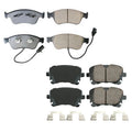 Set of 4 Akebono Euro Ceramic Brake Pads for Audi A8 Quattro S6 S8