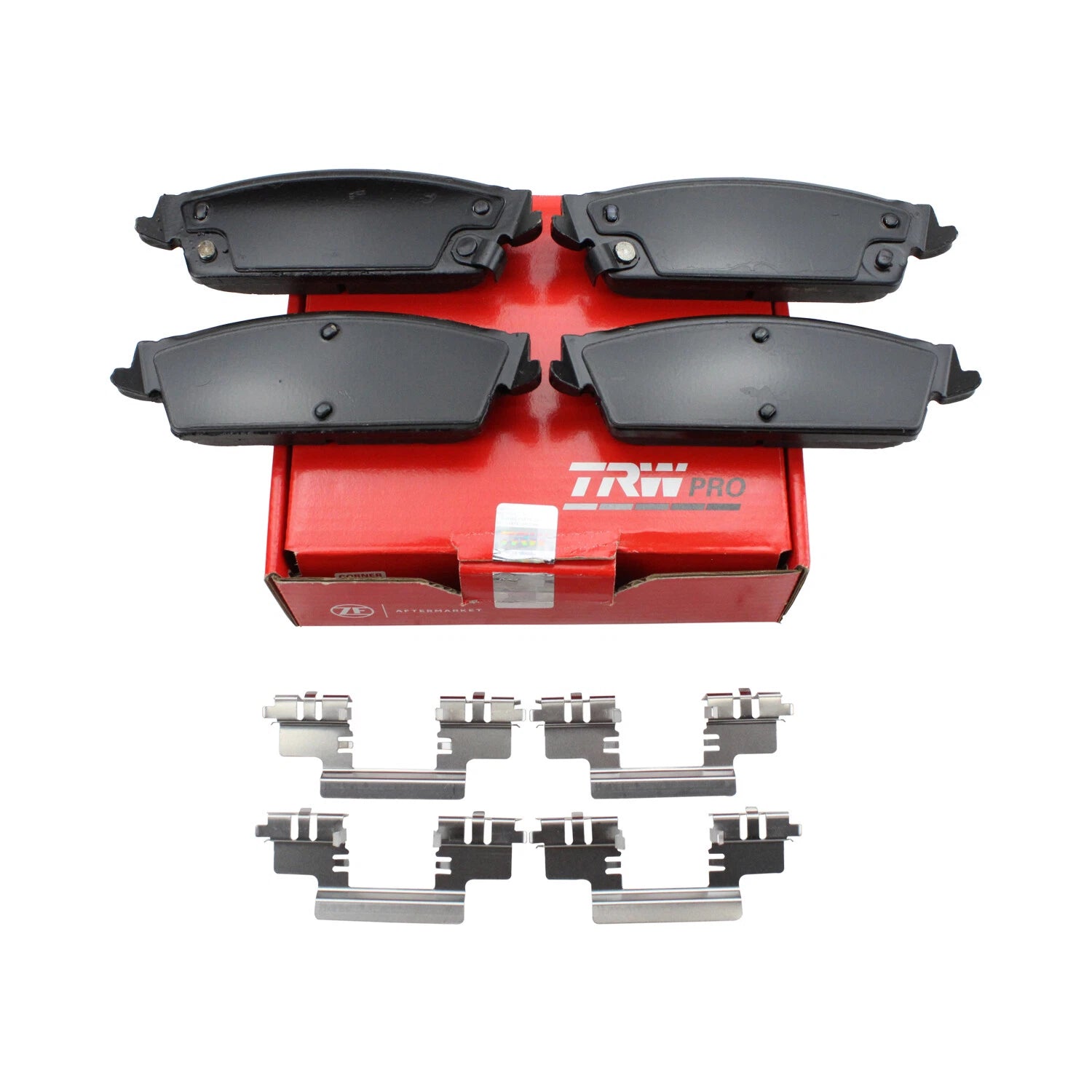 Set of 4 TRW Pro Rear Ceramic Slotted Brake Pads for Cadillac Chevy GMC