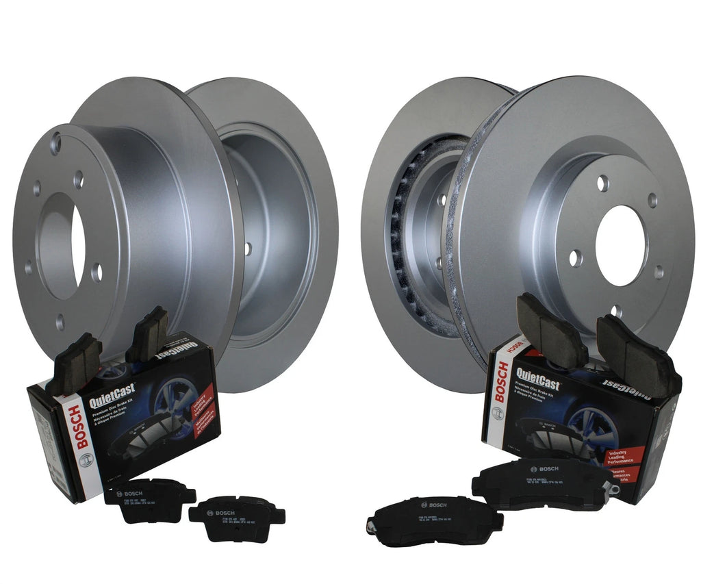 Front and Rear Brake Kit Disc Rotors & Ceramic Pads for Chrysler Dodge Jeep