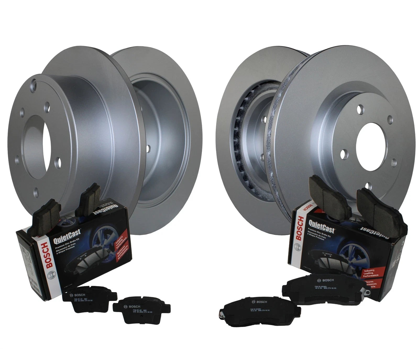 Front and Rear Brake Kit Disc Rotors & Ceramic Pads for Chrysler Dodge Jeep