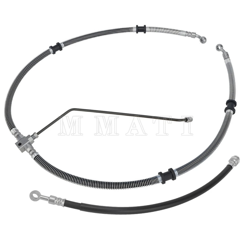 Front Brake Hose Line Pipe Kit for Yamaha Grizzly 450 YFM450FG (2011–2014)