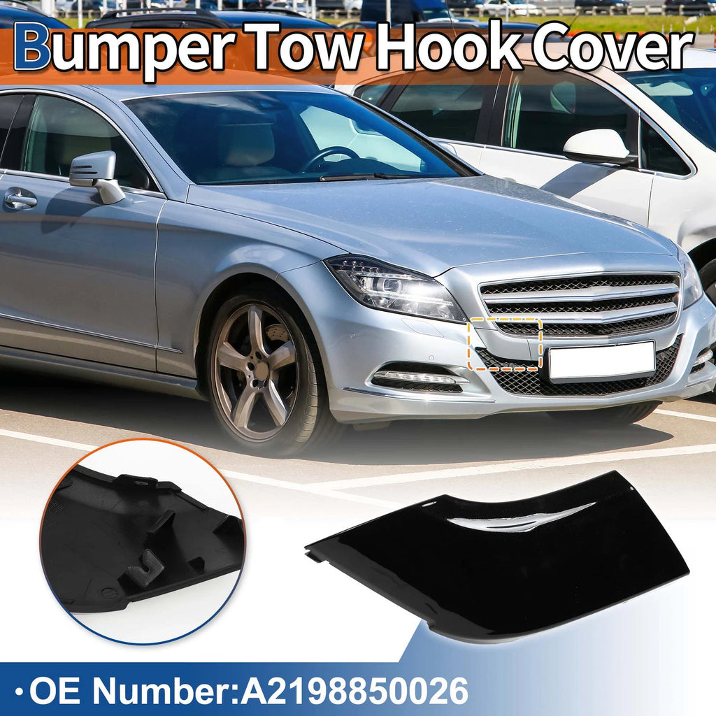 Tow Hook Cover for Mercedes-Benz CLS550 (2012–2018) A2188850026 Black