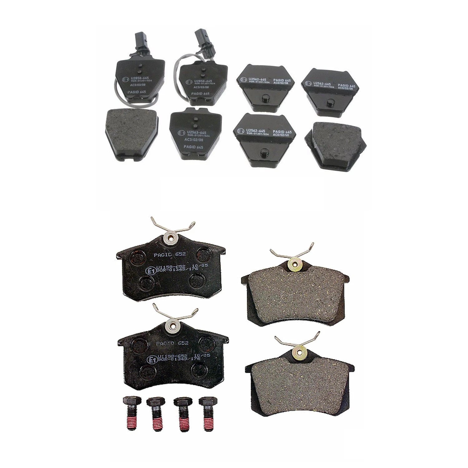 Disc Brake Pads Kit for Audi A4 Quattro A6 Quattro S4 (2000–2008)