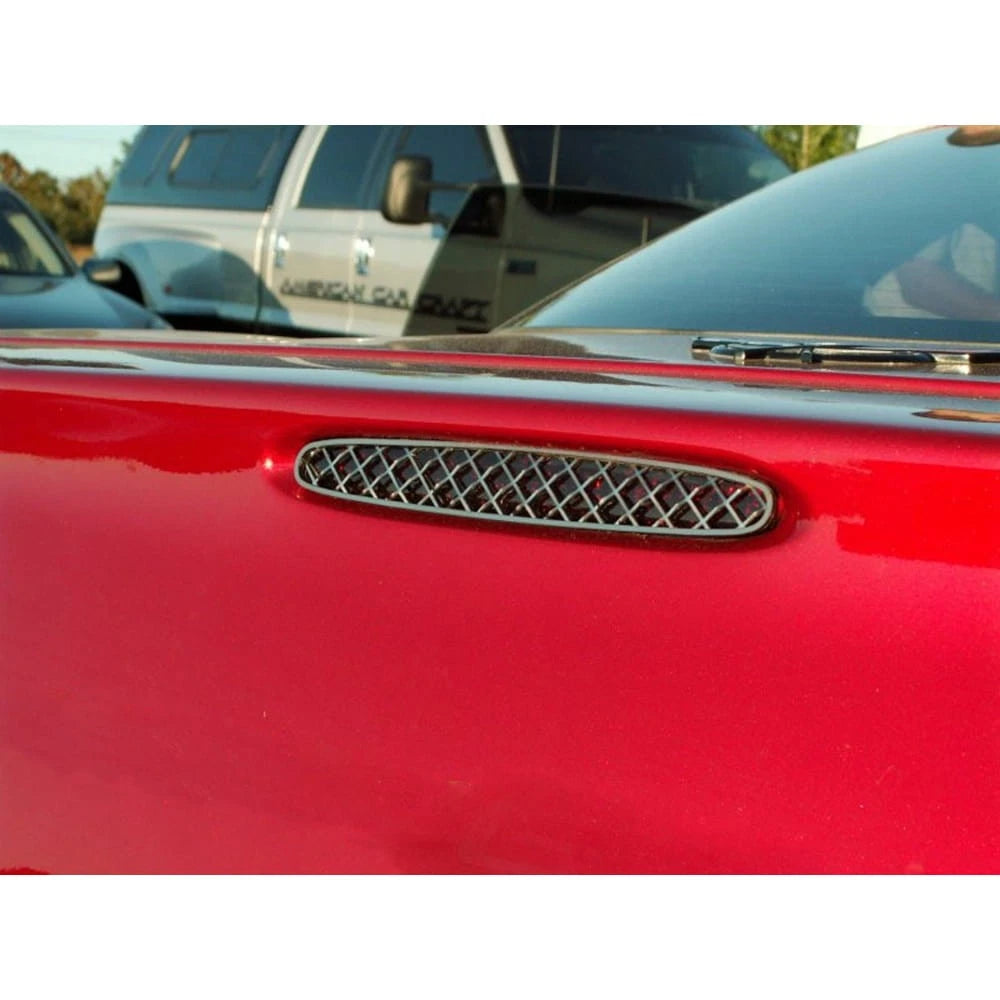 Polished Stainless Steel 5th Brake Light Trim for 1997-2004 Corvette