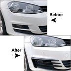Black Fog Light Lamp Cover for Volkswagen Golf MK7 (2013-2016)