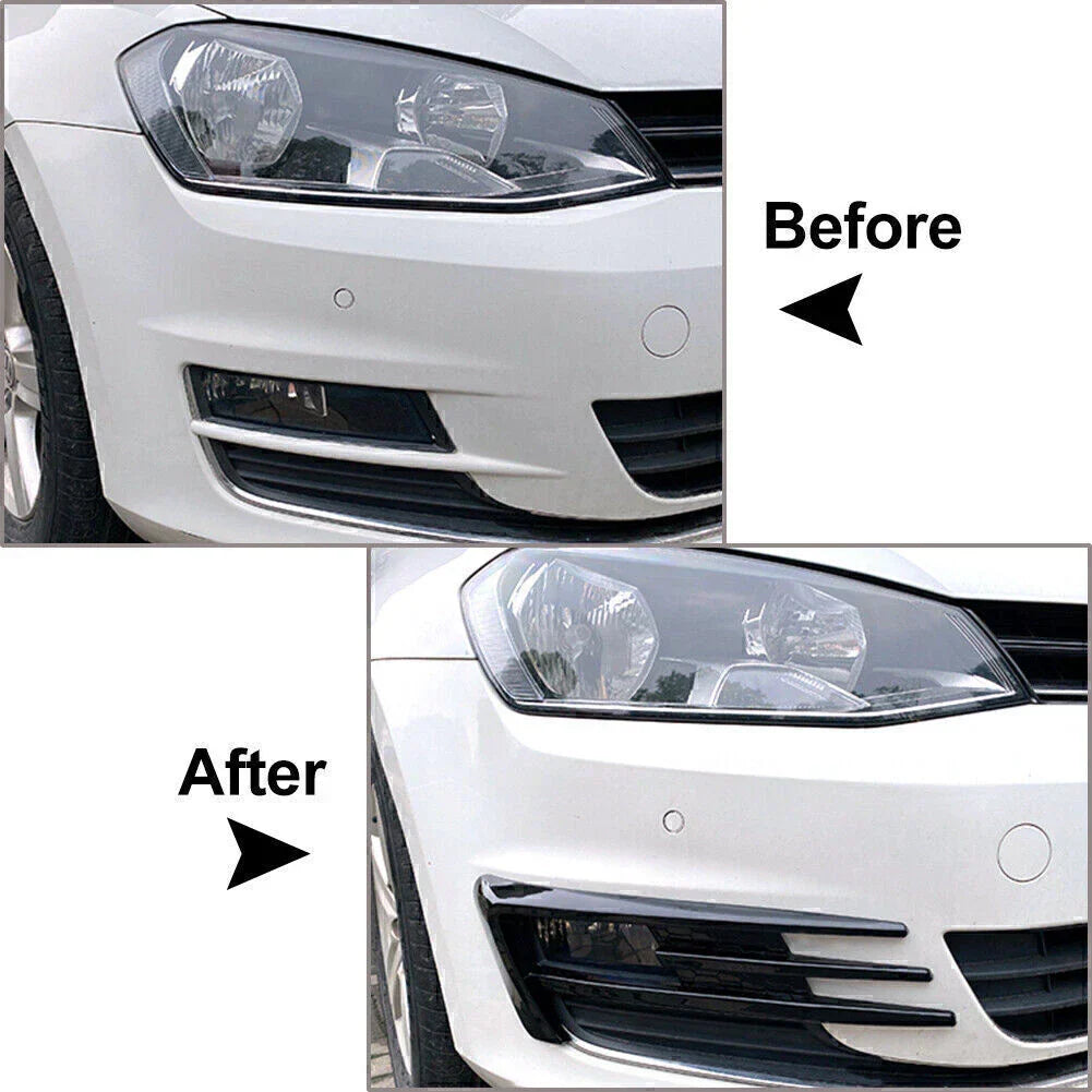 Black Fog Light Lamp Cover for Volkswagen Golf MK7 (2013-2016)