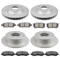 Set of 4 Brake Pads and Rotors for Jeep Compass (2007–2017) 295mm Drilled