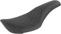 SADDLEMEN Profiler Seat for Harley FXDWG (1996–2003) - Black Lattice/Smooth