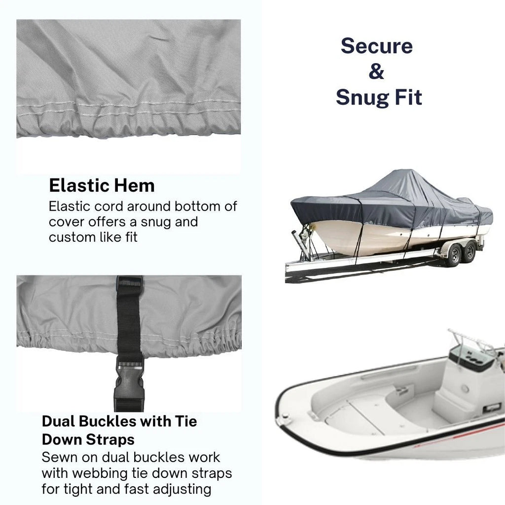 Center Console Boat Cover for Twin Vee 170 GF CC (Heavy Duty, Trailerable)