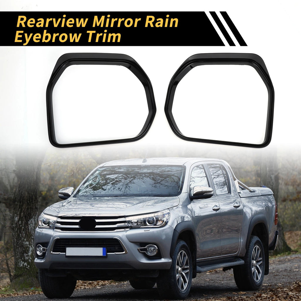 Pair Rearview Mirror Rain Eyebrow Trim for Toyota Tundra (2022–2024)