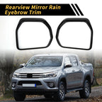 Pair Rearview Mirror Rain Eyebrow Trim for Toyota Tundra (2022–2024)