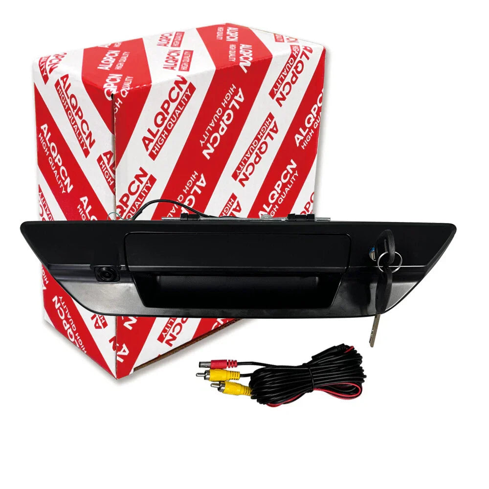 Black Tailgate Handle w/ Lock Key Cylinder & Camera for Toyota Hilux Revo (2015)