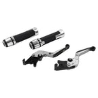 Silver Extendable Brake Clutch Levers Grip Set for Honda ADV150 (2019-2020)