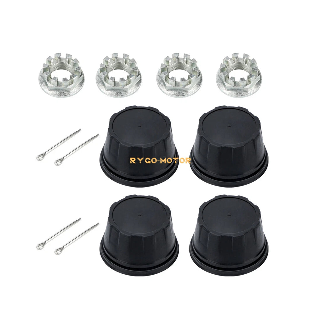 4X Wheel Center Cap with Nut Kit for Honda Rancher Foreman Rubicon (2000–2023) 44732-HC4-000