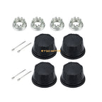 4X Wheel Center Cap with Nut Kit for Honda Rancher Foreman Rubicon (2000–2023) 44732-HC4-000