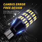 2X AUXITO T15 921 912 Backup Reverse Lights 4014LED 6000K 2400LM