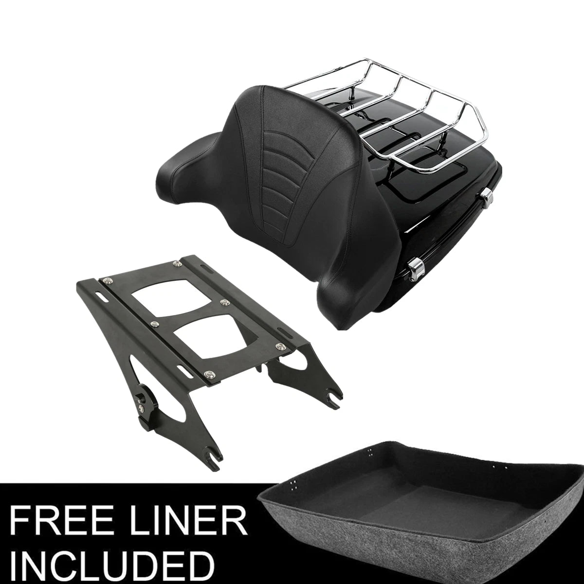 Trunk Pad Mount Rack for Harley Davidson Touring Road Glide (2014–2023)