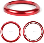 Red Aluminum Alloy Dashboard Clock Ring Trim for Porsche 911, Cayenne