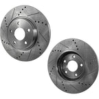 Cross-Drilled and Slotted Brake Discs for Ford Mustang (2015–2020)