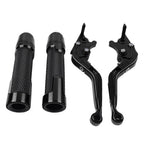 Black Extendable Brake Clutch Levers Grips Set for Honda CBR1000RR (2004-2023)