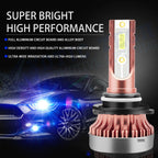 High Power H10 COB LED Driving Fog Light Bulbs for 8000K Ice Blue Kit (-)