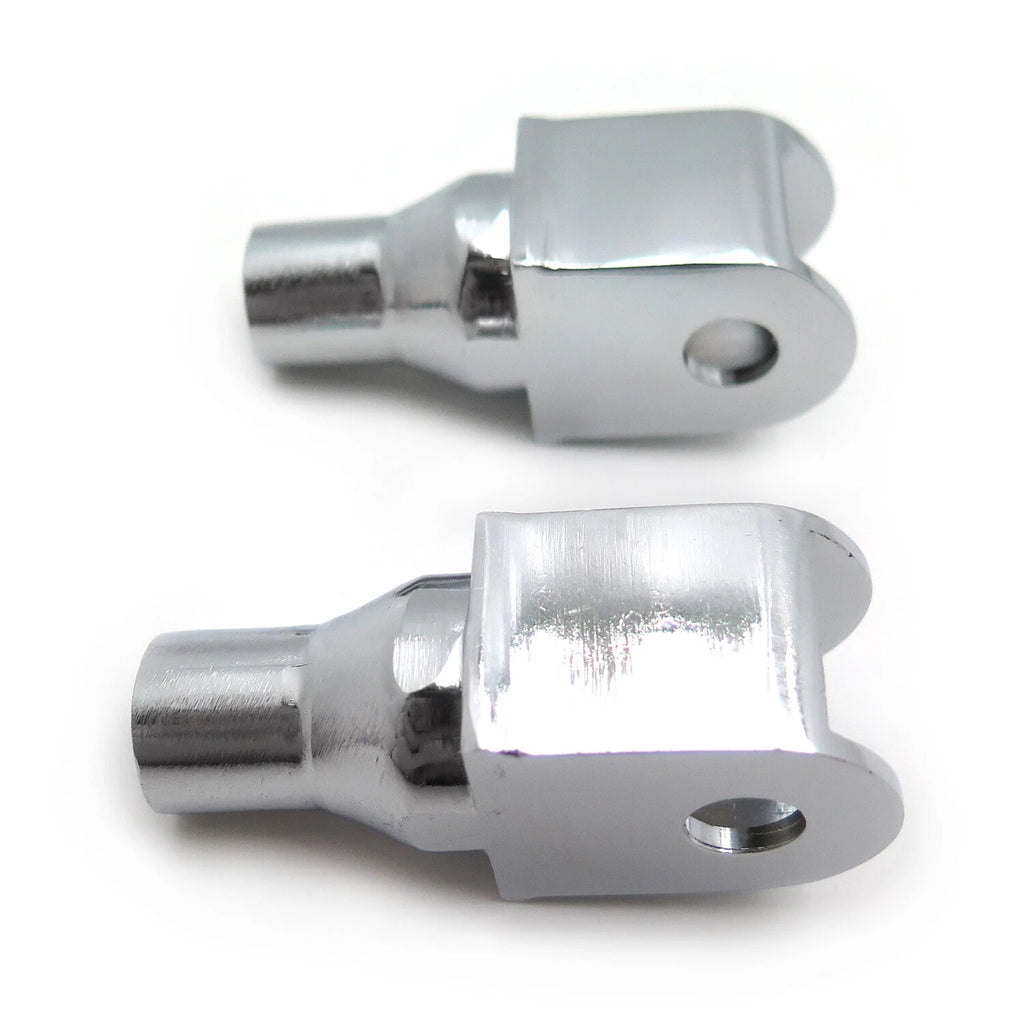 Chrome Foot Pegs Connection Fittings for Honda VTX Sabre Spirit ACE Aero Magna (2002–2009)