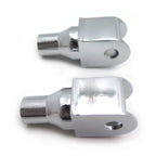 Chrome Foot Pegs Connection Fittings for Honda VTX Sabre Spirit ACE Aero Magna (2002–2009)