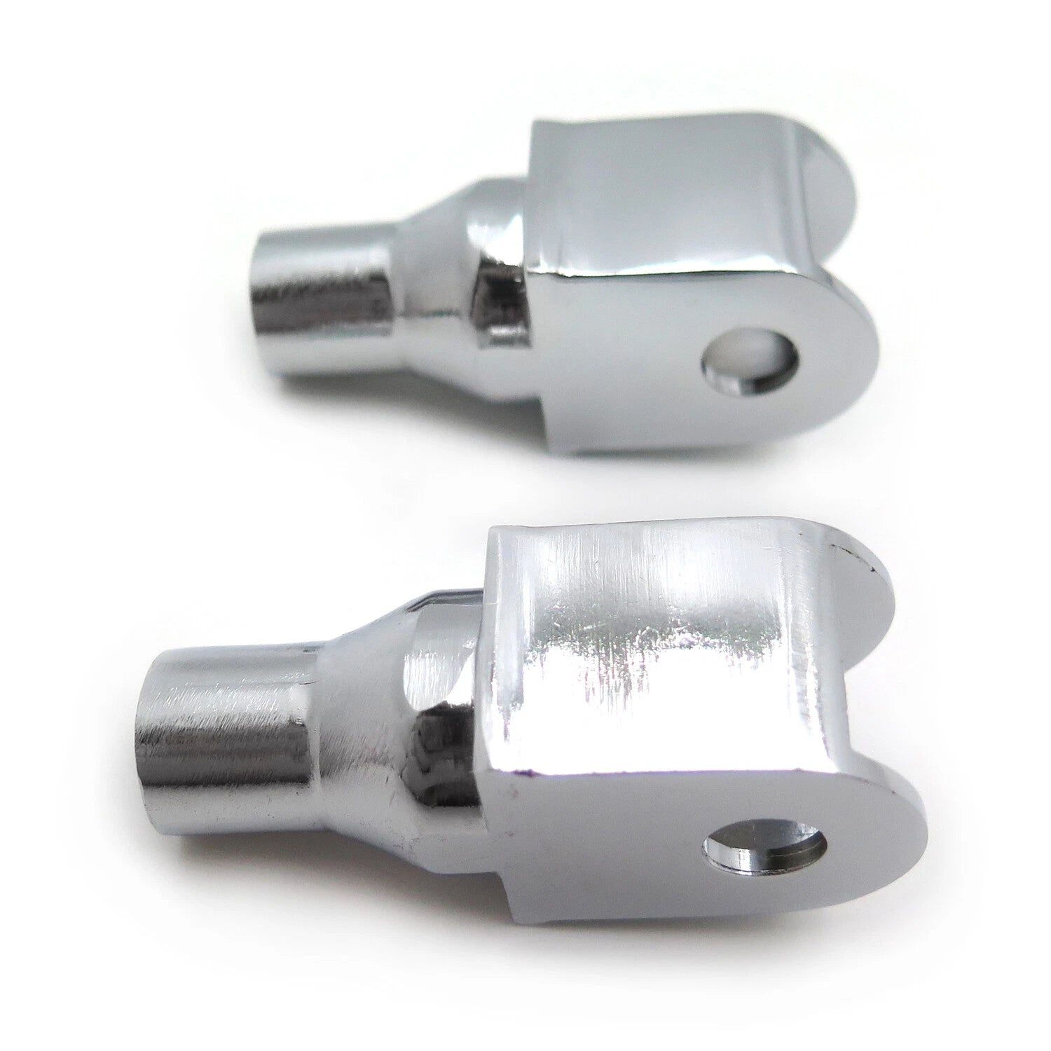 Chrome Foot Pegs Connection Fittings for Honda VTX Sabre Spirit ACE Aero Magna (2002–2009)